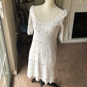 White lace dress